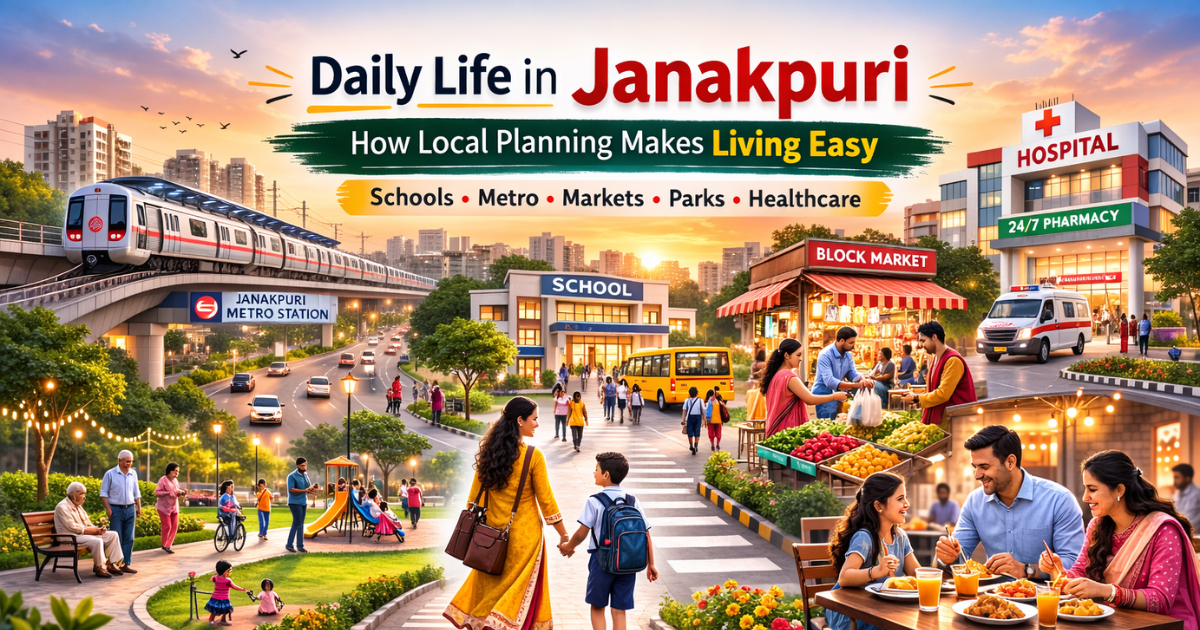 A Day in the Life of Janakpuri Residents: How Local Planning Shapes Convenience daily life in janakpuri