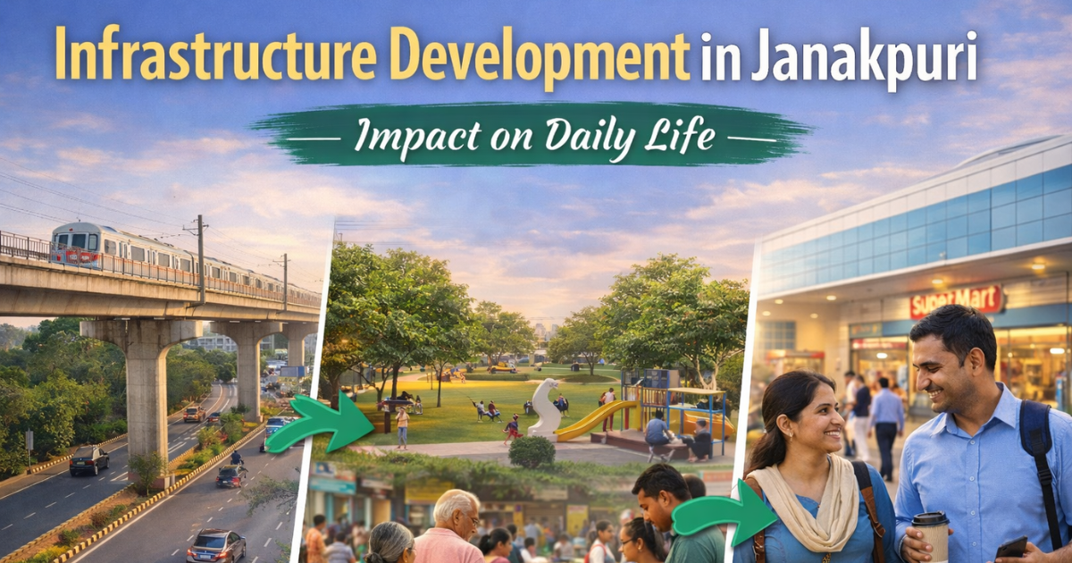 How Infrastructure Development Around Janakpuri Is Impacting Daily Life infrastructure development in janakpuri