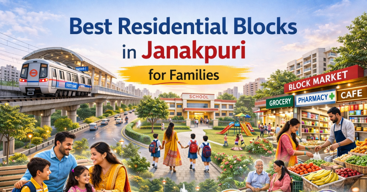 best residential blocks in janakpuri for families