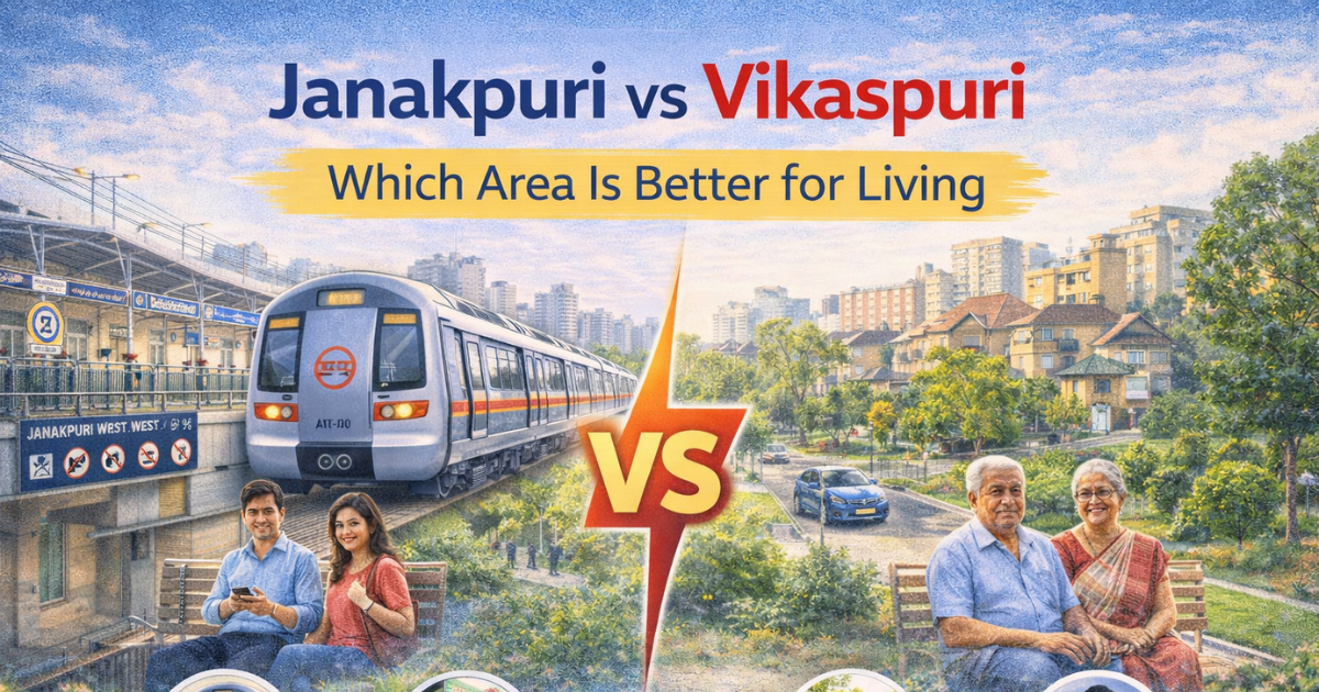 janakpuri vs vikaspuri which is better