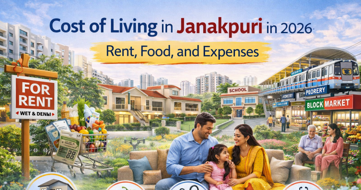 cost of living in janakpuri